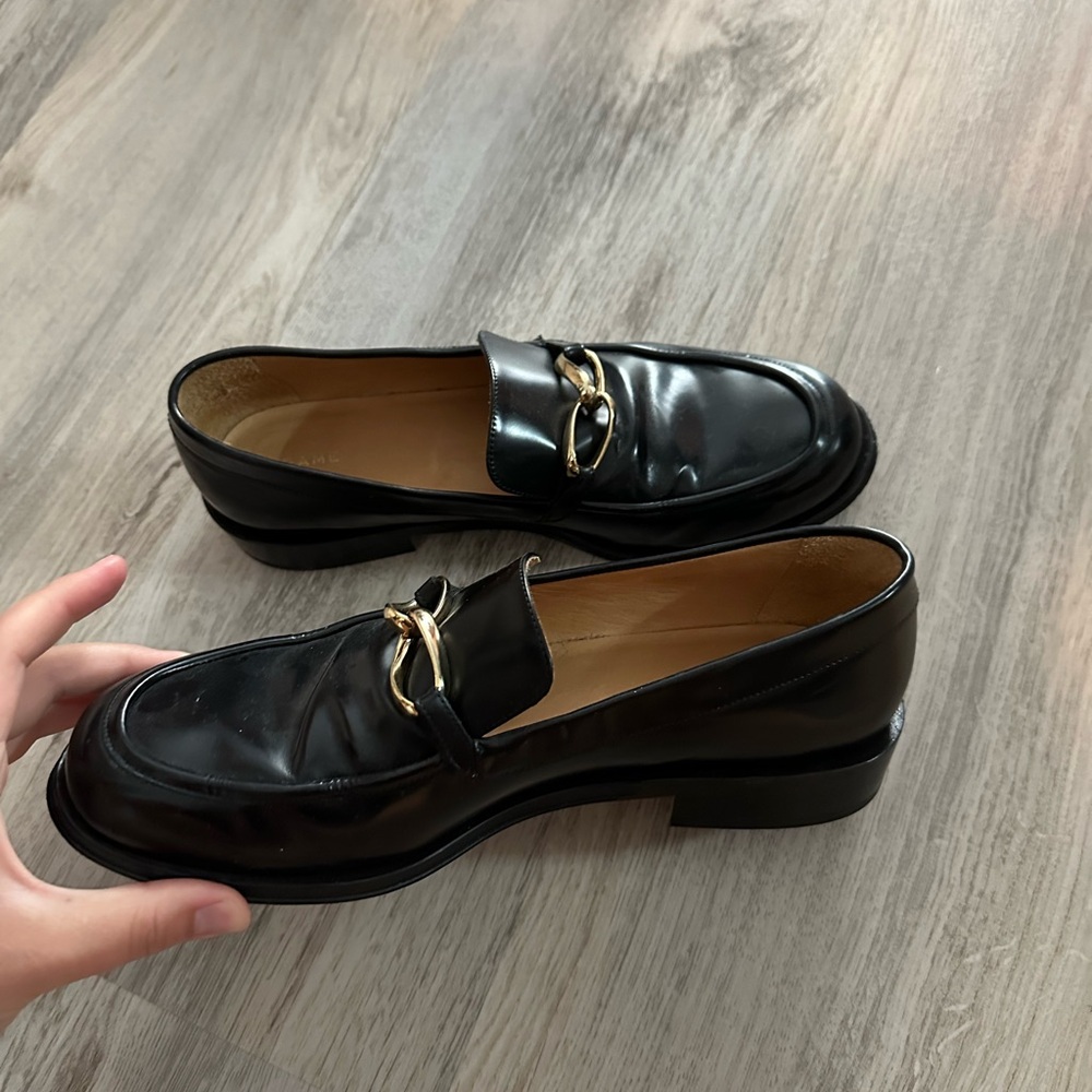 Frame Le Ayana Leather Loafers Black Size 42